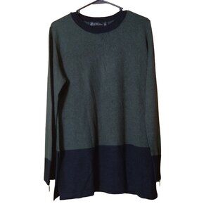 New York And Company Women’s Large Long Sleeve Pullover Sweater Zipper Accents